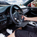 Car Steering Wheel Dining Table Auto Multi-functional Dinner Plate Drink Holder Writi alternate view