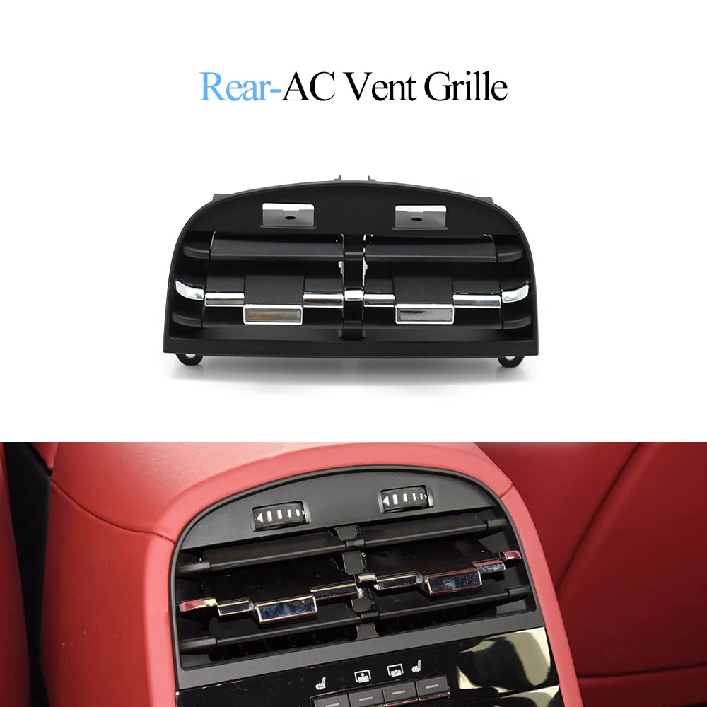 M156 Car Rear AC Vent Assembly Grille Outlet Cover Panel Slider Clip Repair Kit For Maserati Quattroporte 2013-2020 670011357