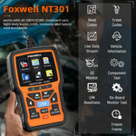 FOXWELL NT301 OBD2 Scanner OBD II Check Engine Fault Code Reader Diagnostic Tool Professional OBD2 Automotive Scanner Car Tool