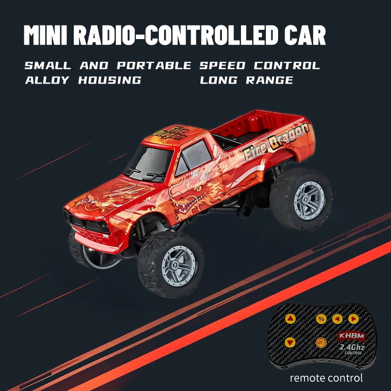 New RC Car MINI Alloy 1/64 Remote Control Car Convenient to Carry 60 Minutes of Work Tim detail view