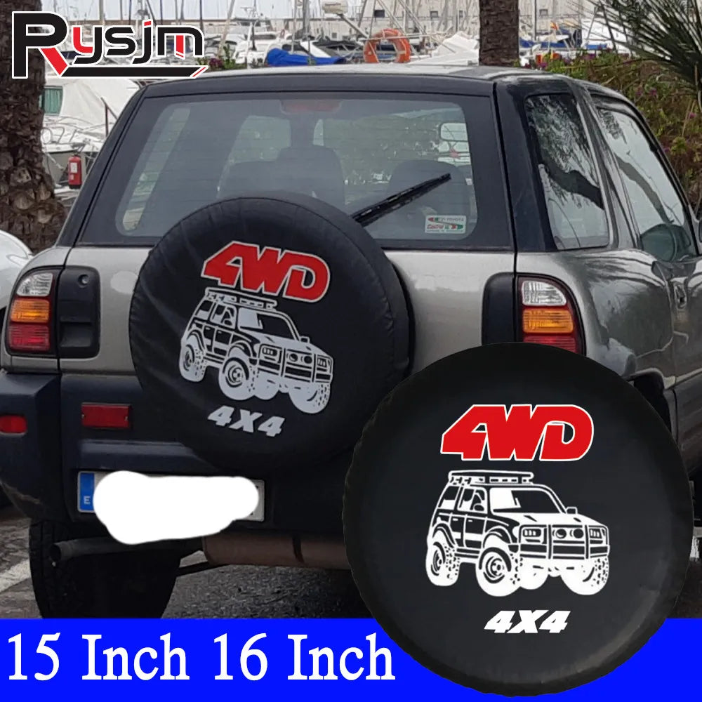 Auto Car Spare Wheel Cover | PVC Tire Protector for 14 15 16 Inch SUV