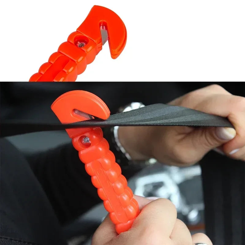 Car Emergency Safety Hammer Seat Belt Cutter Window Glass Breaker detail view