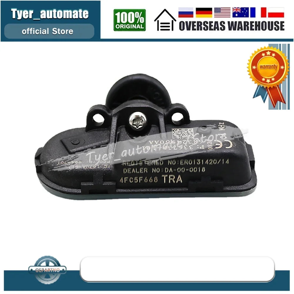 4PCS Tire Pressure Monitoring System Sensor 434MHz for Jeep Cherokee RAM 1500 2500 additional angle