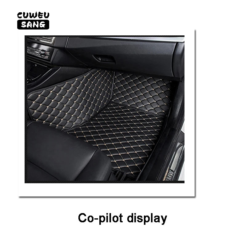 CUWEUSANG Custom Car Floor Mats For Mitsubishi Pajero Sport Auto Carpets Foot Coche Accessorie