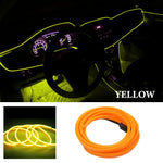 1M/2M/3M/5M Car Interior Led Decorative Lamp EL Wiring Neon Strip For Auto DIY Flexible detail view