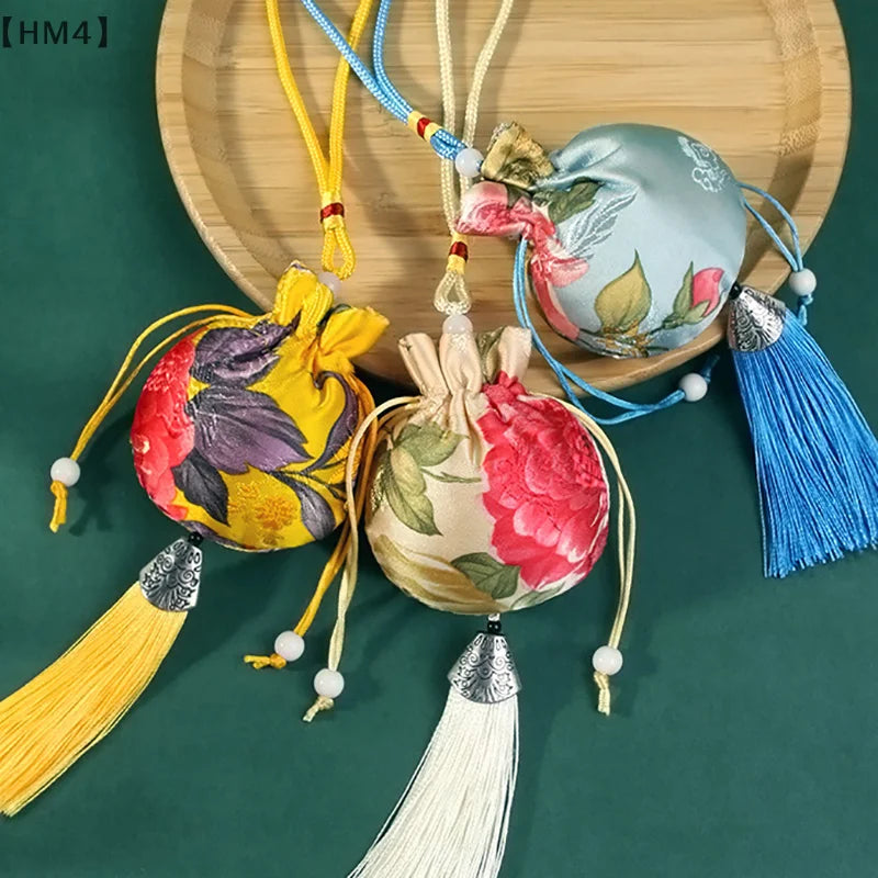 Chinese Style Embroidery Drawstring Pouch Empty Bag alternate view
