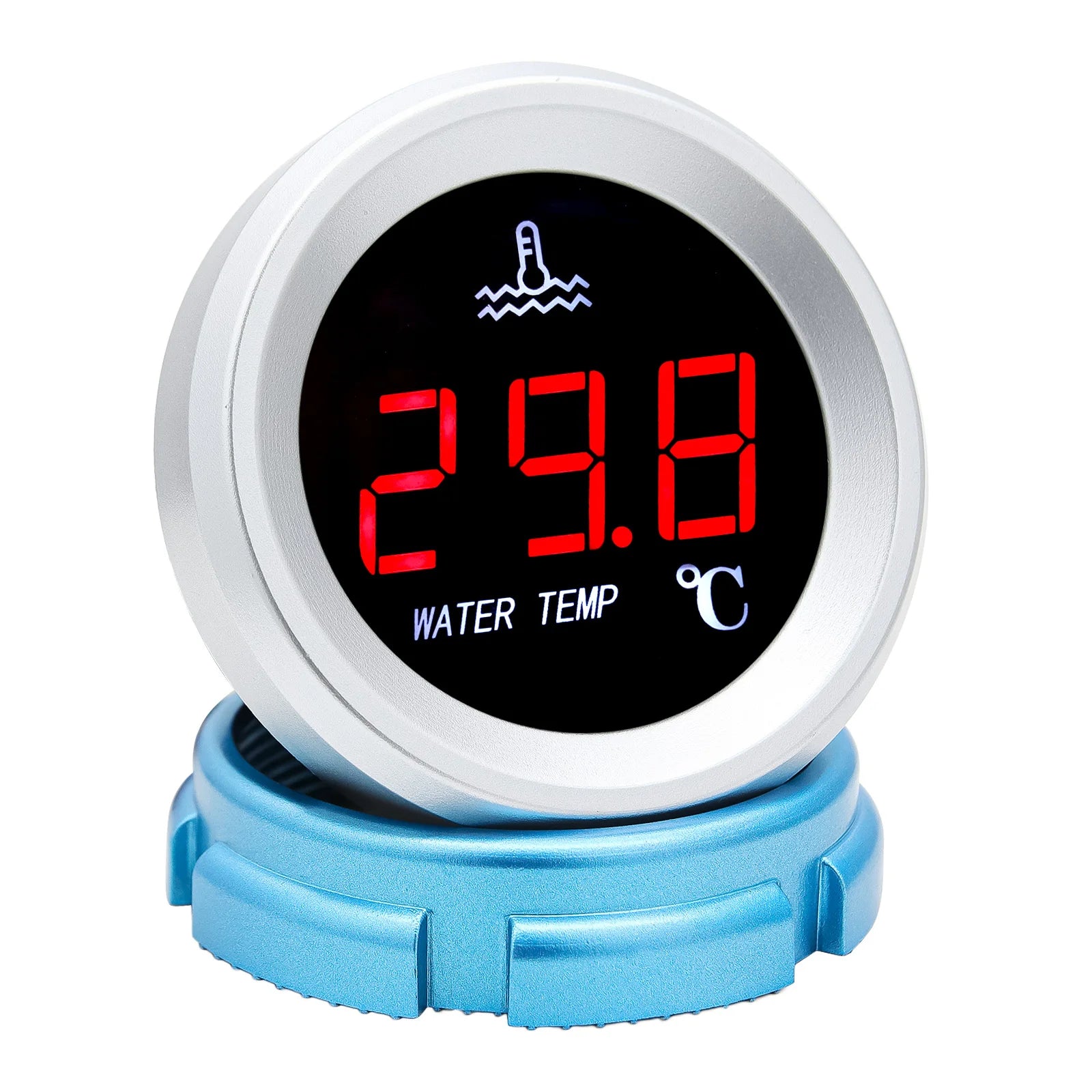 Car Water Temperature Gauge With 10mm Temp Sensor | Digital LCD Display for Car Truck Bo detail view
