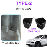 USVOTOV Tesla Model Y Juniper 2025 Trunk Organizer – TPE Rear Trunk Side Storage Bi additional angle