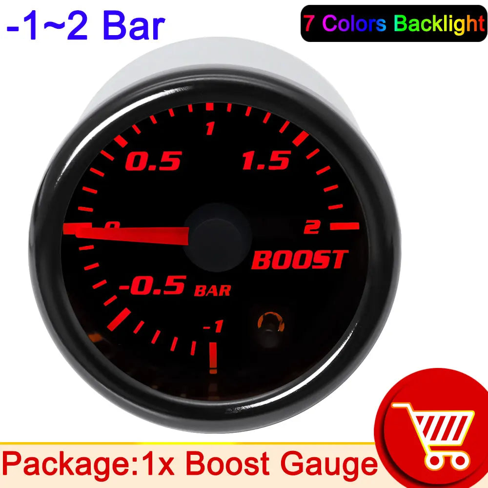 7 Color 2" 52mm Tachometer RPM Meter LED Car Auto Gauge | Universal for Gasoline Moto lifestyle view