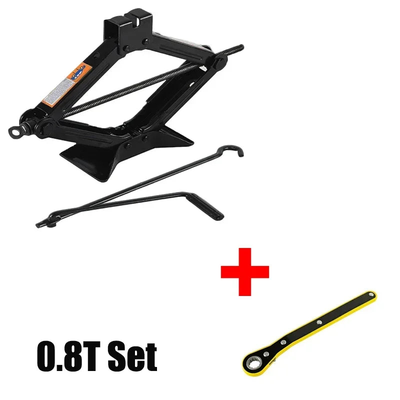 Multi Capacity Car Jack 08T 1T 2T Portable Scissor Jack Hand Cranked Labor Saving For lifestyle view