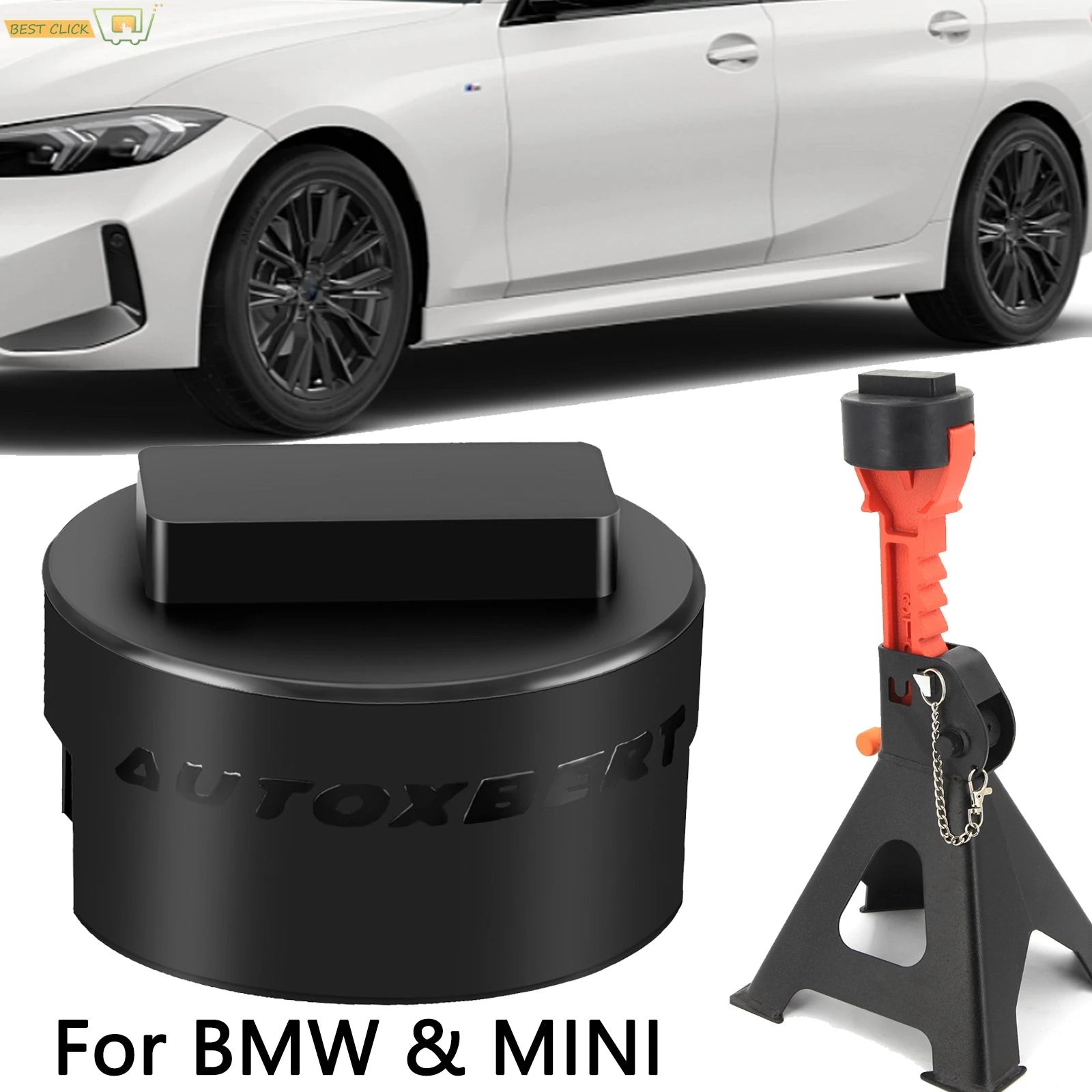 Car Lifting Jack & Jack Stand Adapter Repair Tool Frame Protector For BMW 1 3 4 5 Series Lifting Wea