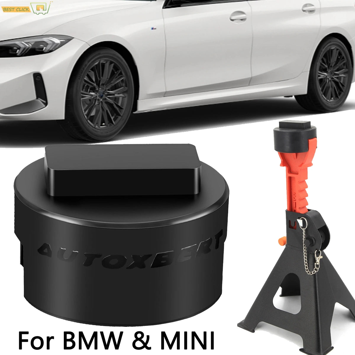 Car Lifting Jack & Jack Stand Adapter Repair Tool Frame Protector For BMW 1 3 4 5 Series Lifting Wea
