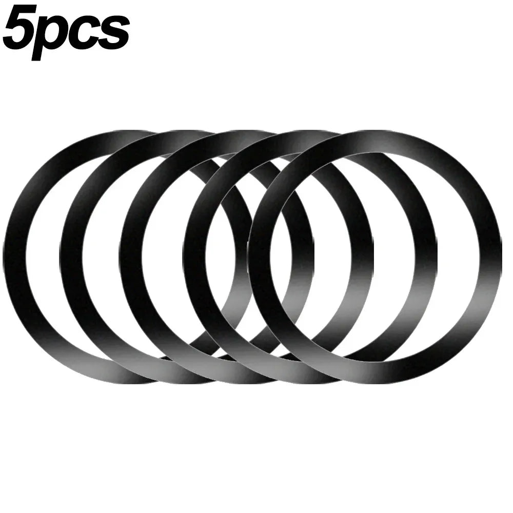 2024 Stainless Steel Universal Magnetic Metal Plate Ring For Magsafe Wireless Charger lifestyle view