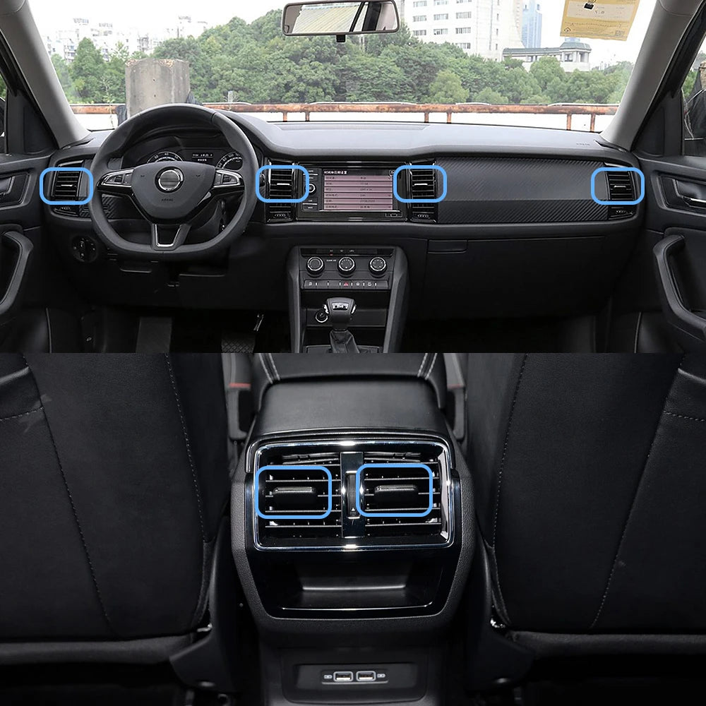 Front Rear Air Conditioner AC Vent Grille Tab Slider Clip Outlet Repair Kit For Skoda Kodiaq Karoq 56G819701,56G819702,56G820951