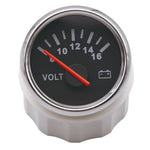 52mm Volt Gauge Marine Auto Voltmeter | Universal 8-16V Waterproof Car Boat Instrument close-up view
