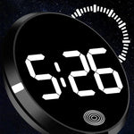 Touch Screen Car Clock | LED Luminous Electronic Watch for Most Vehicles additional angle
