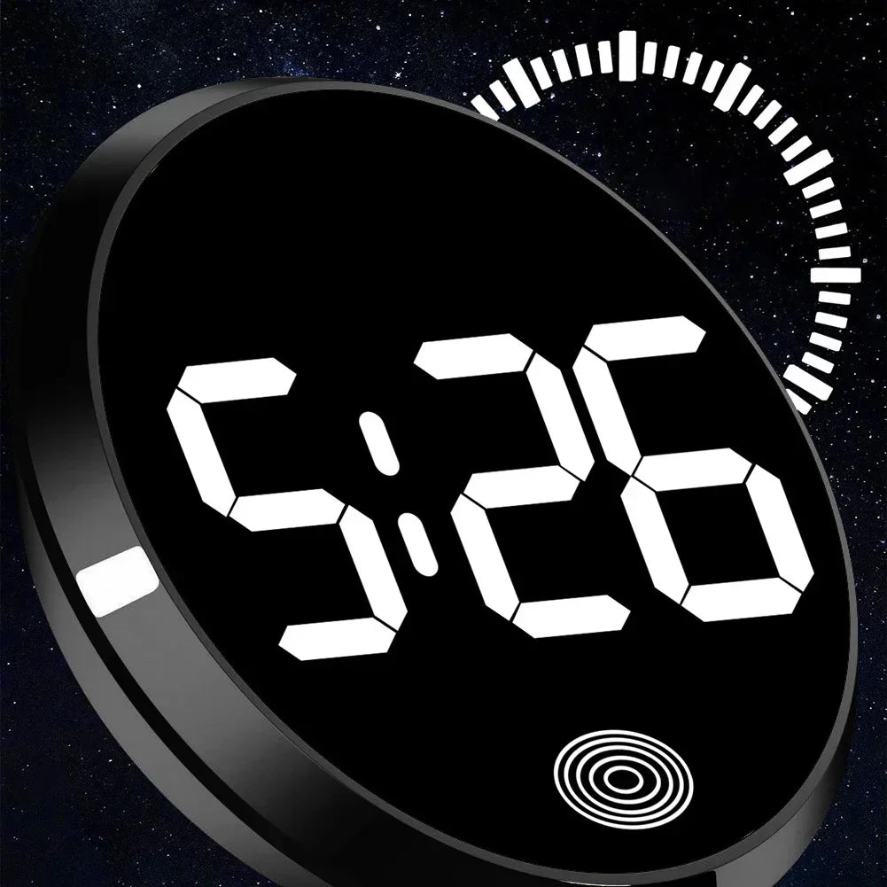 Touch Screen Car Clock | LED Luminous Electronic Watch for Most Vehicles additional angle
