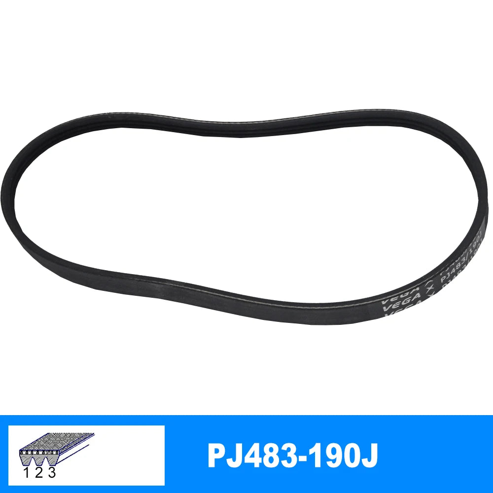 VEGA V-Belt PJ483 190J Rubber Belt 3/4/5/6/7 Ribs For DIY RC Model Motor Transmission alternate view