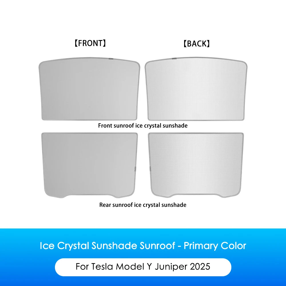 Car Ice Cloth Buckle Sunshade for Tesla Model Y Juniper 2025 | Sun Roof Interior Acce alternate view