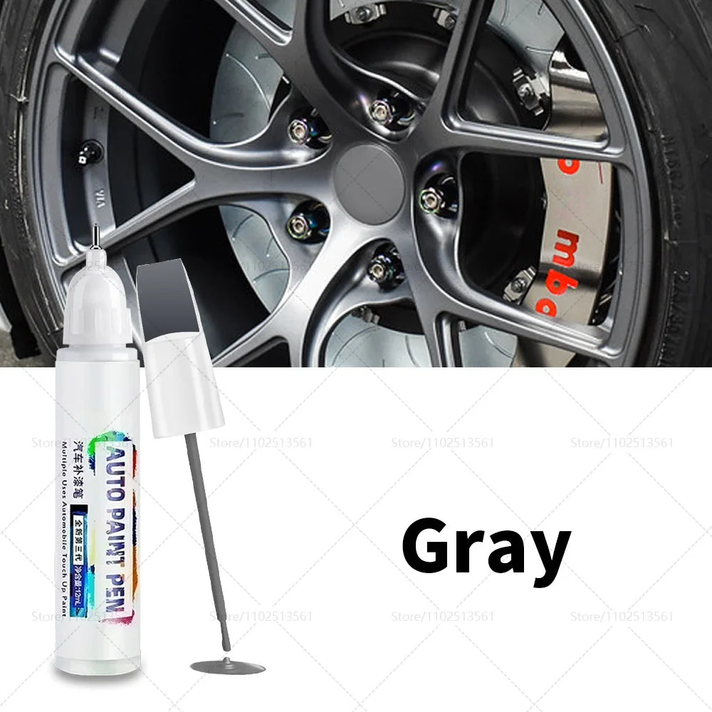 Gloss Black Rim Touch Up Paint Wheel Repair Kit | Quick Wheel Scratch Repair for Car R close-up view