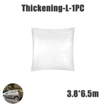 Disposable Transparent Car Cover | Dustproof Rainproof PE Film Protection close-up view