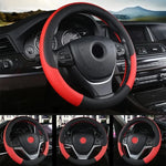 38cm Leather Steering Wheel Cover detail view
