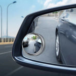 2Pcs 360 Degree Adjustable Blind Spot Mirror Car Auxiliary Rearview Convex Mirror R additional angle