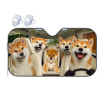 Shiba Inu Dog Driving Car Interior Front Windshield Sun Shade,Auto Accessories Sunsha alternate view