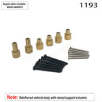 MN Series 82 82S Off-road Vehicle Parts - Metal Upgrade Accessories: Front and Rear Axles, Transmission Shaft, Tie Rods, Frame