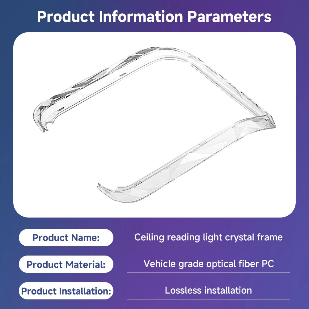 Crystal Car Door Ambience Light / Roof Reading Light Trim Accessories For Mercedes Benz detail view