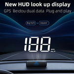 Universal Car Speedometer HUD GPS Head-Up Display | Windshield Speed Projection for additional angle