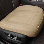 1PCS Nappa Leather Car Seat Cover Full Wrap Driver Car Seat Protector Mat Anti-Slip Bo close-up view
