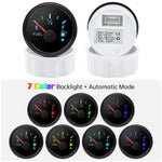 ZMFJH 7 Color Light 52mm Car Gauge Set | Fuel Water Level Voltmeter Oil Pressure Te additional angle