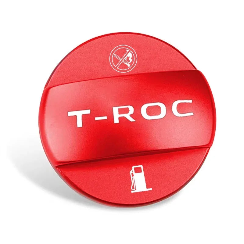 Alloy Car Fuel Cap Oil Box Lid Petrol Tank Covers For Volkswagen VW T-ROC Tiguan Jetta P detail view
