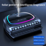 Solar car mounted aromatherapy perfume for cars High grade parking sign Men's decorations Atmosphere light Car mounted automatic