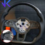 Carbon Fiber Customized Steering Wheel leather Alcantara For Tiguan Passat VW Golf MK7 7.5 GTI GTD GTE 2013-2020 GTI
