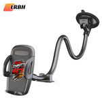 Solid Car Truck Phone Mount Holder with 11.8-Inch Gooseneck Long Arm Anti-Shake Stabilizer Compatible All Cell Phones iPhone