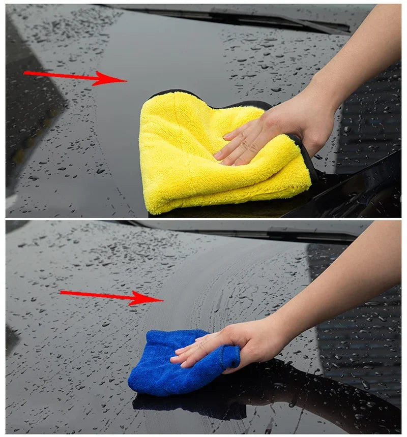 Microfiber Car Cleaning Towel for Washing and Drying lifestyle view