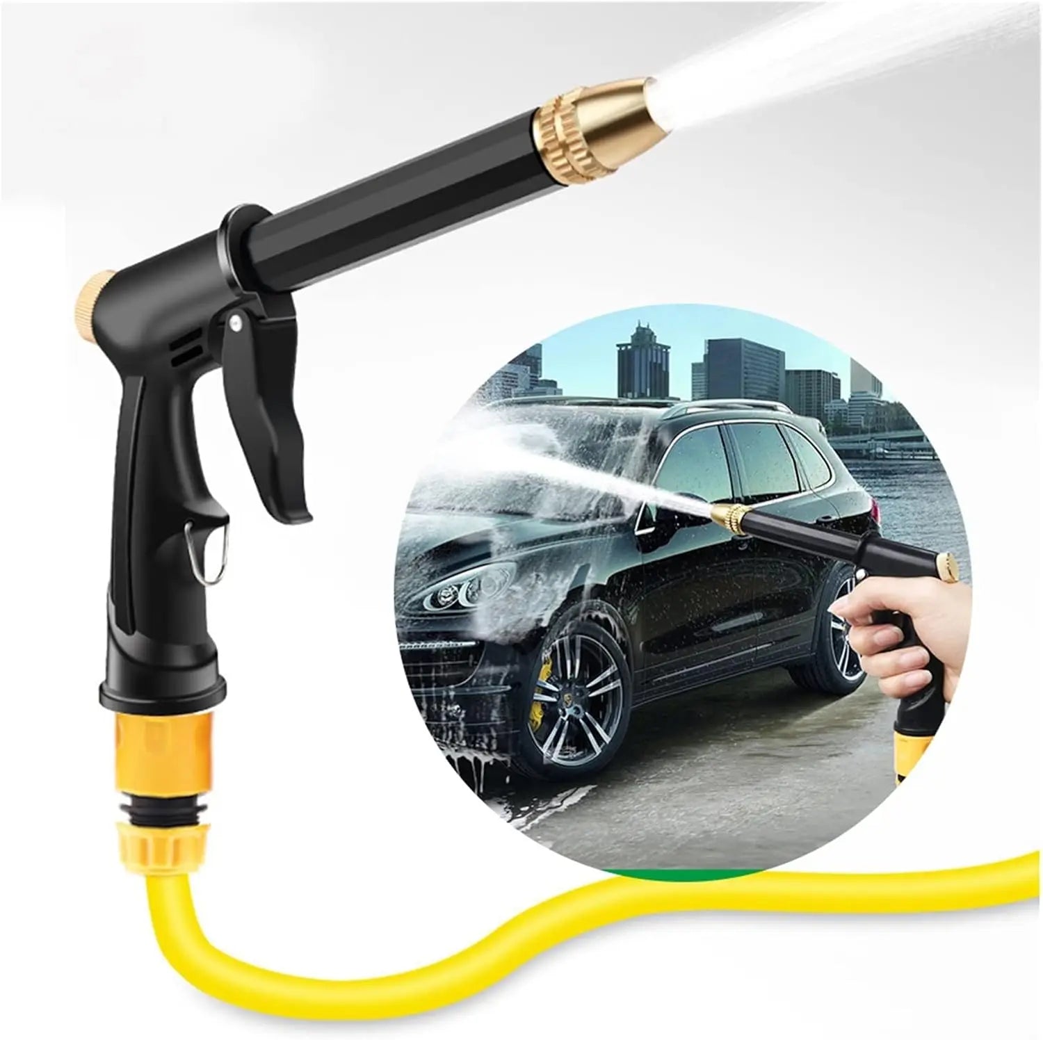 High-Pressure Multifunctional Garden Water Gun | Car Washing and Rinse Booster