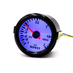 YOMI 52mm Mechanical 12V Car Turbo Boost Gauge -1~2Bar Black Meter Blue LED | Auto Gauge Meter