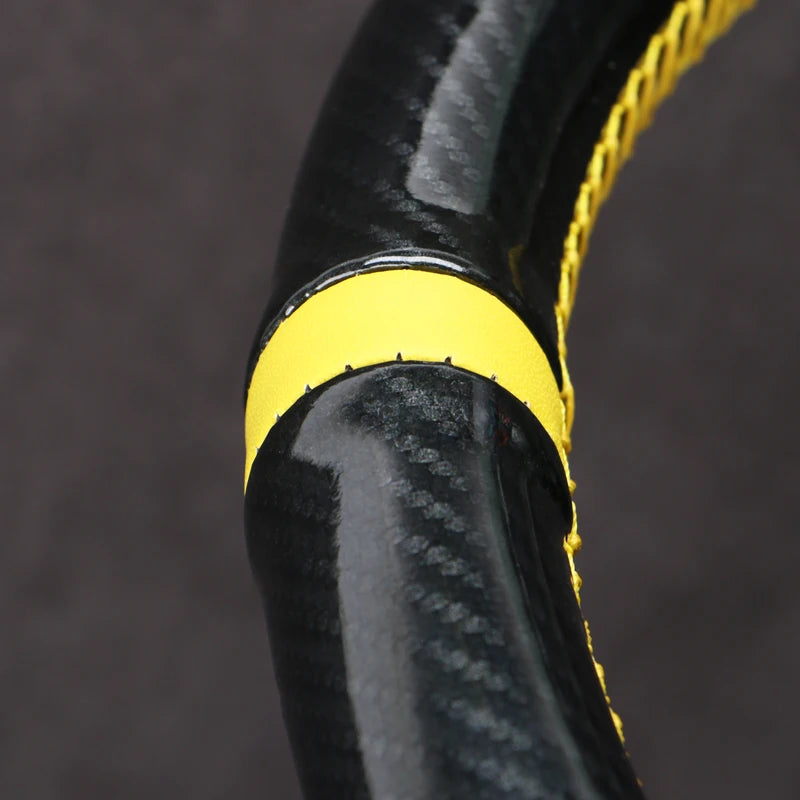 2025 Carbon Fiber Steering Wheel Cover 38cm Universal close-up view
