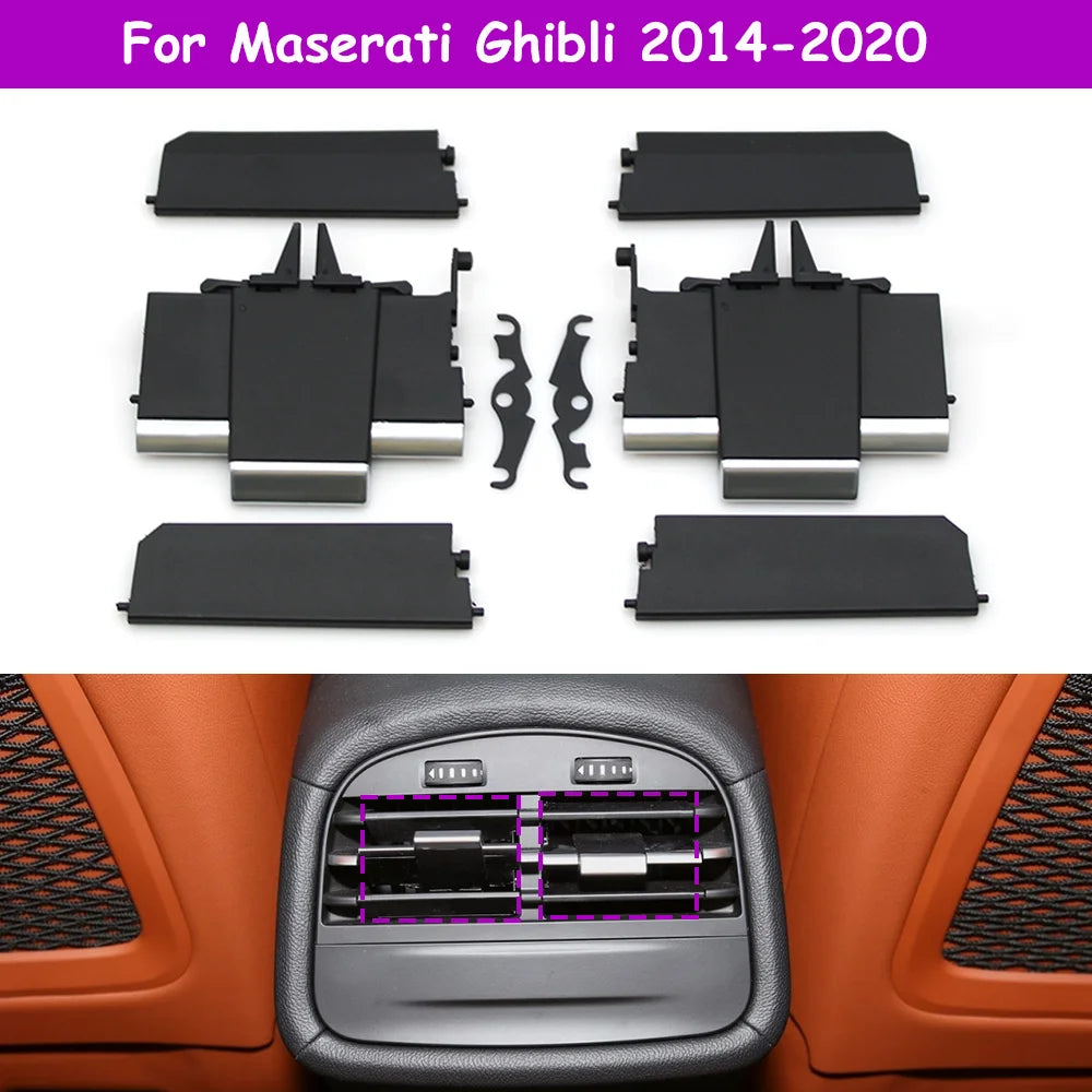 LHD RHD Ghibli 2014-2020 Car Rear Left Right Air Conditioning AC Vent Grille Slide Clip Repair Kit For Maserati 670021523