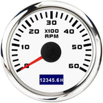 52mm Tachometer with Hourmeter | 7 Color Backlight RPM Gauge for Car Boat additional angle
