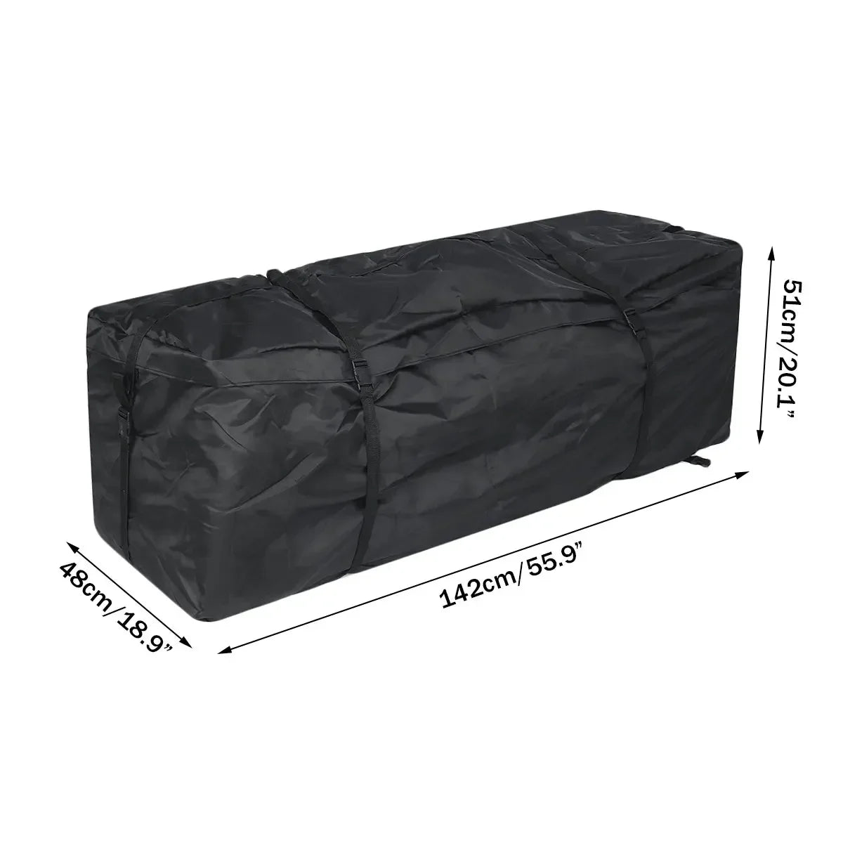 Car Roof Rack Waterproof 142x48x51cm | SUV Roof Cargo Top Box Luggage Carrier Bag