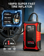 GOOLOO A3 Jump Starter with Air Compressor | 3000A Portable Car Battery Booster and Tire detail view