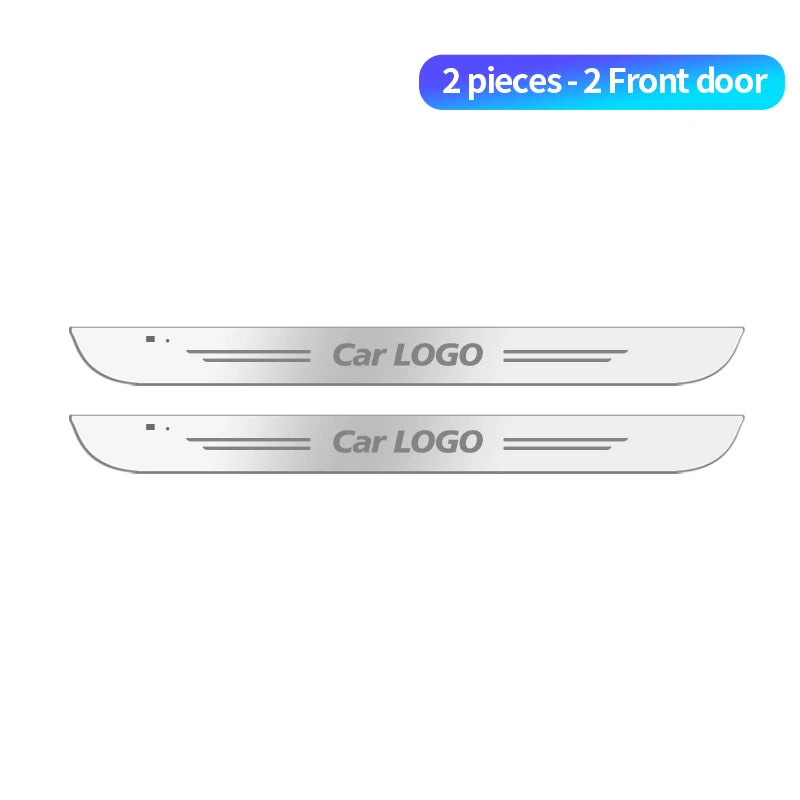 New LED Welcome Pedal Car Scuff Plate Pedal Door Sill Pathway Light For Ford ST Line F close-up view