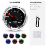 52mm 12V 7 Color Car Gauge Set | Multi-Function Auto Meter detail view