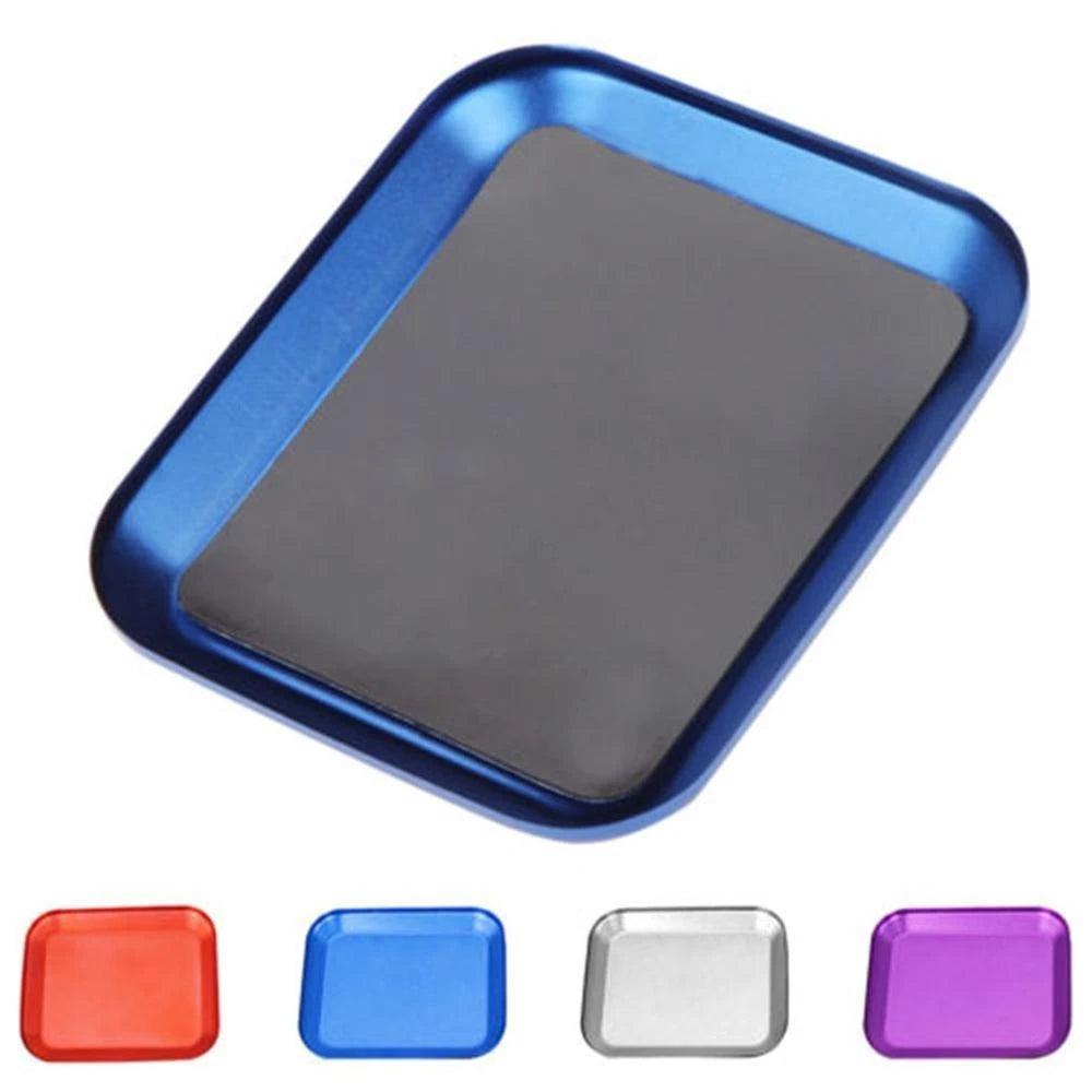 1/2Pcs YSIDO RC Crawler Car Airplane Boat Part Aluminium Alloy Magnetic Screw Tray Storage Plate Repair Tool for Axial SCX10 D90