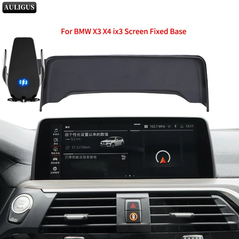 Car Phone Holder Screen Mount Dedicated Base In Car Mobile Support For BMW X3 ix3 X4 G01 G02 Portable Navigation Phone Holder