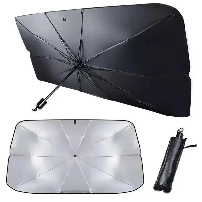 Car Windshield Sun Shade Folding Front Parasol Umbrella lifestyle view